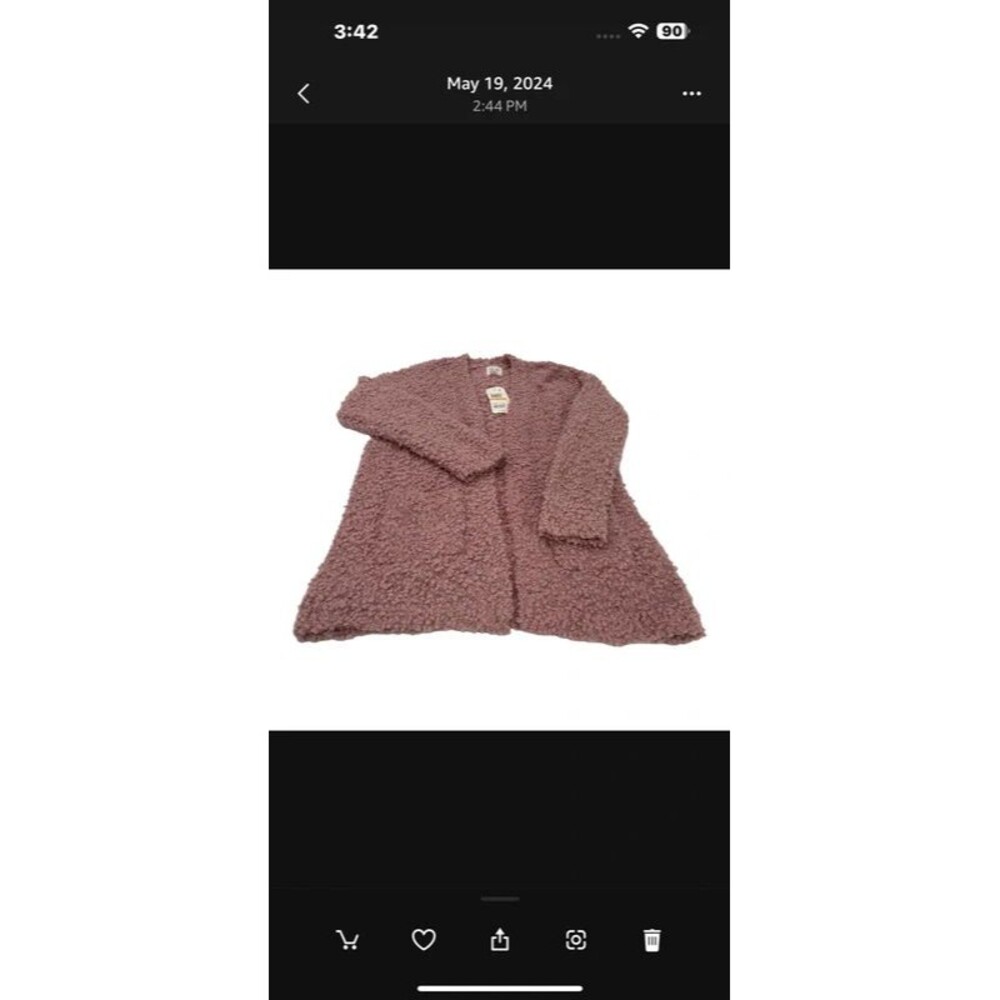 NWT Hippie Rose Small Mauve - Pink Popcorn Sweater